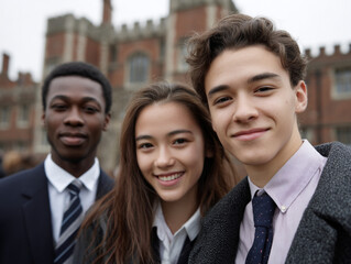 Students at an elite English college.