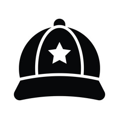 Naklejka premium Have a look at this latest glyph style icon of sports cap