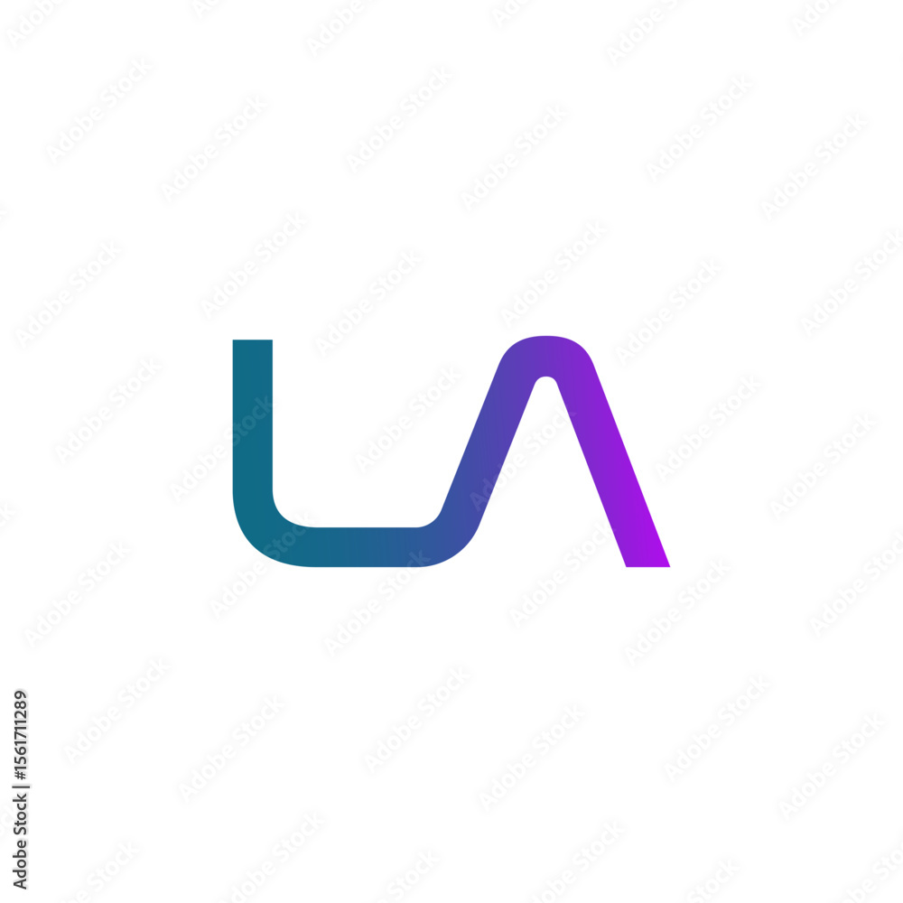 Poster a sleek and modern lettermark logo featuring the letters 