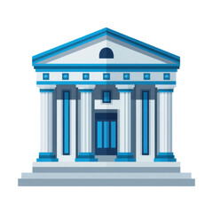 Fototapeta premium Stylized, 2D building icon