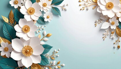 Elegant floral arrangement digital art decorative background vibrant colors close-up nature inspiration