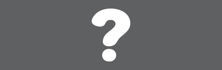 question mark icon Simple thin line logo