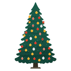 Simple Christmas tree illustration
