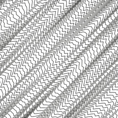 Wavy line pattern. Abstract fluid design. Monochrome ripple texture. Vector graphic illustration.
