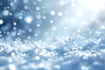 Winter Wonderland Snowflakes Background Holiday Season Backdrop