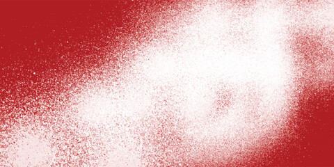 White grunge mist design layered over red background

