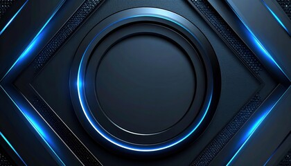 Fototapeta premium Dynamic blue light design abstract background digital art modern aesthetic close-up view futuristic concepts for technology enthusiasts