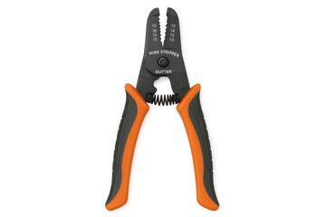 Wire stripper and cutter pliers isolated on transparent background