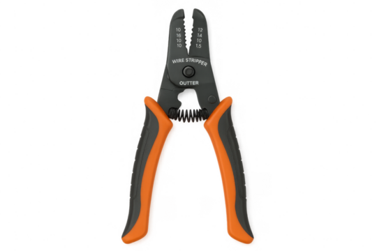 Wire stripper and cutter pliers isolated on transparent background