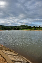 Silence and reflections on the lake of Saen Monourom