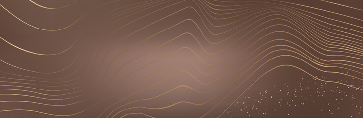 Abstract background with flowing particles. 3d abstract sci-fi user interface concept with gradient dots and lines. Digital cyberspace, high tech, technology concept.