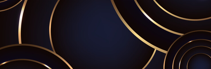 Abstract brown gold circle shape with golden glowing frame and glitters. Vector illustration.
Geometric backdrop with golden glittering particles. Holiday banner design. Minimalist decoration