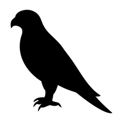 Obraz premium Crow silhouette vector, a black crow animal vector art design, and a silhouette of a crow isolated on a white background