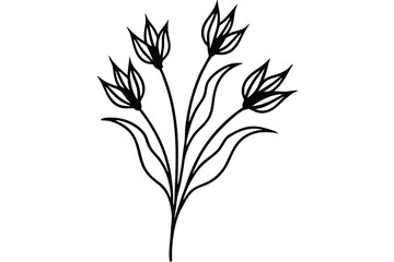 Delicate pressed flower art with a natural dried botanical aesthetic