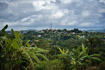 Saen Monourom Hill under a stormy sky