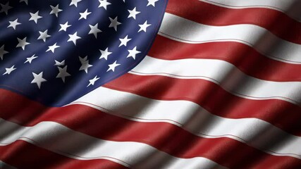 Flag waving proudly in the breeze during a sunny day celebration