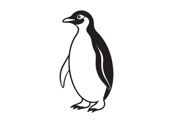 Fototapeta premium Penguin Silhouette, Penguin Vector Illustration