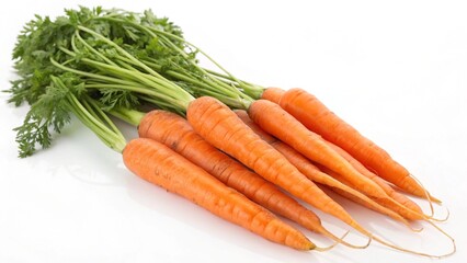 Fresh Organic Carrots with Green Tops: Vibrant, Healthy, and Delicious Produce