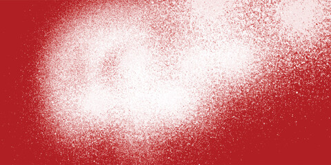 High contrast white mist cloud on deep red background

