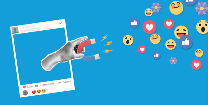 Social Media Influence and Monetization Symbolizing influencer marketing, social media monetization, lead generation, and online attention economy.