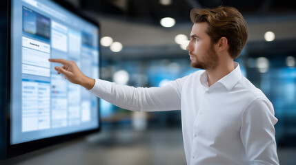 Executive Analyzing Automated Order Approval Workflows
