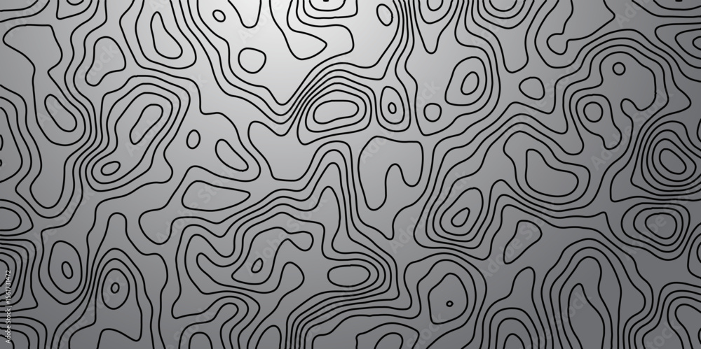 Poster topographic map. geographic mountain relief. abstract lines background. abstract topographic map. ve