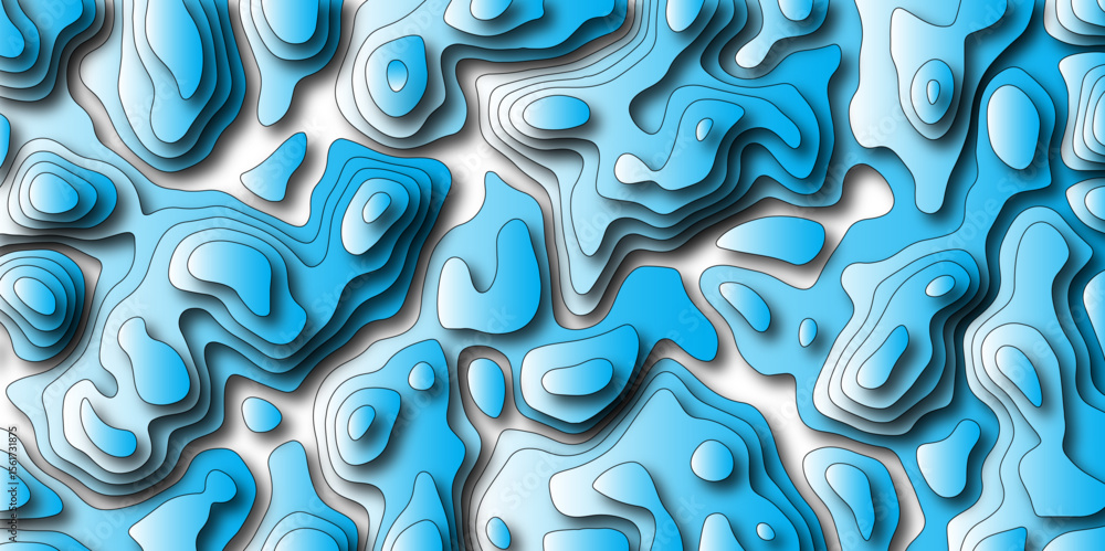 Poster topographic map. geographic mountain relief. abstract lines background. abstract topographic map. ve