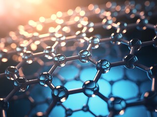 Microscopic View of Graphene Atomic Structure Exploring the Nanoworld's Marvelous Hexagonal Lattice