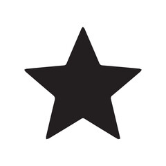 silver star isolated on white