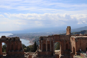 Ancient Theatre of Taormina, Sicily, Italy