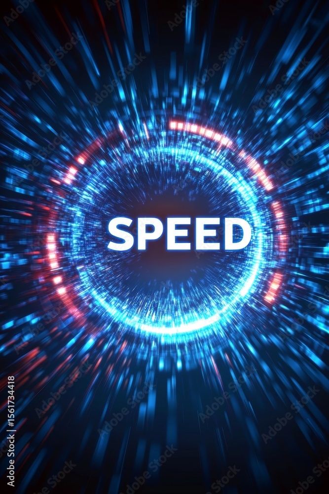 Aufkleber high speed internet connection concept with fiber optic design and fast data transfer technology