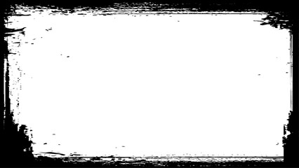 Hand drawn frame. Rectangle box. Sketch doodle border.