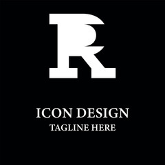 Logo Gram R with modern style minimalism