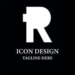 R Latter Logo Design Stock