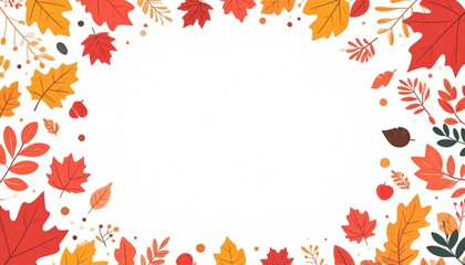 Autumn leaves background with copy space for fall and autumn background, fall promo, fall discount, fall information and fall greetings