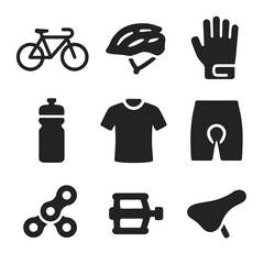Cycling Gear Icons