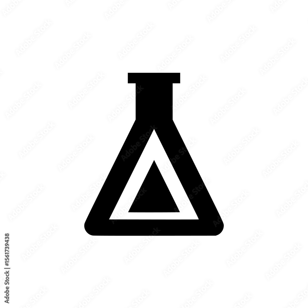 Poster silhouette pictogram set featuring various isolated vector icons representing science and laboratory