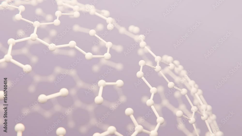 Poster a grid of hexagons moves past the camera with a shallow depth of field. suitable for advertising bac