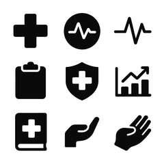Obraz premium Medical Icon Grid