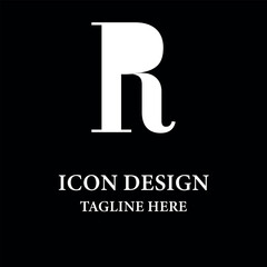 R logo business company icon vector illustration template design