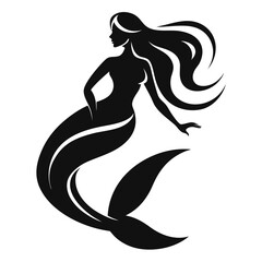 vector illustration of a girl with a tattoo