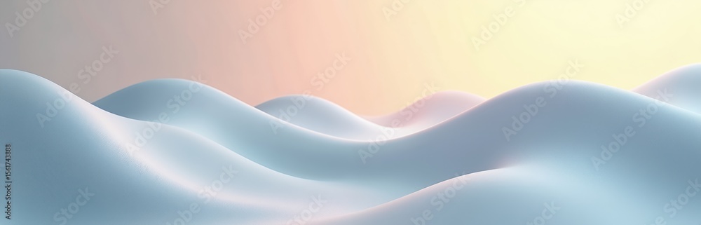 Poster abstract smooth waves background with light reflections. modern design features flowing gradients. c