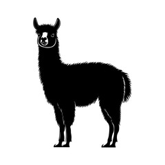 Alpaca Vector Silhoette