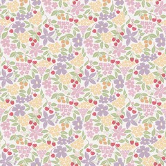 colorful seamless floral pattern