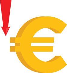 Forex chart with euro symbol and bourse concept

