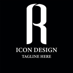 Luxurious logo design with letter r