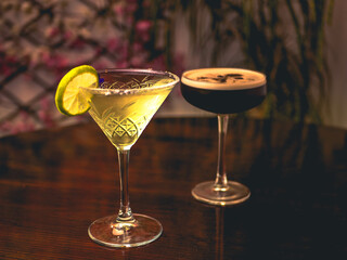 glass of martini