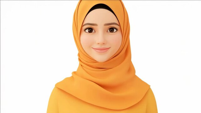 A woman wearing a hijab, symbolizing modesty and faith within the Islamic community.