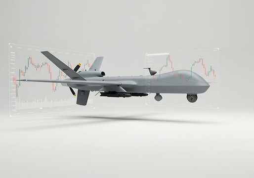 Military Drone and Stock Market Data Visualization