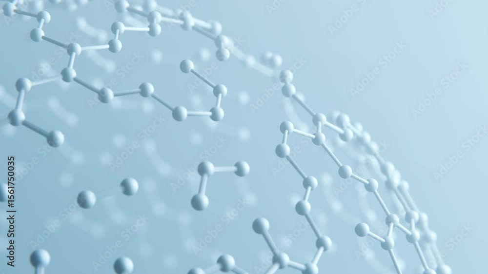 Poster a grid of hexagons moves past the camera with a shallow depth of field. suitable for advertising bac